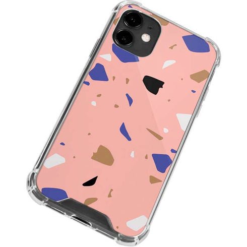 Pink Terrazzo iPhone 12 Mini Clear Case