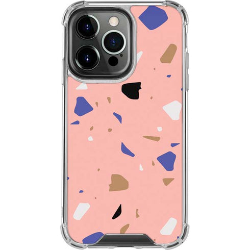 Pink Terrazzo iPhone 13 Pro Clear Case