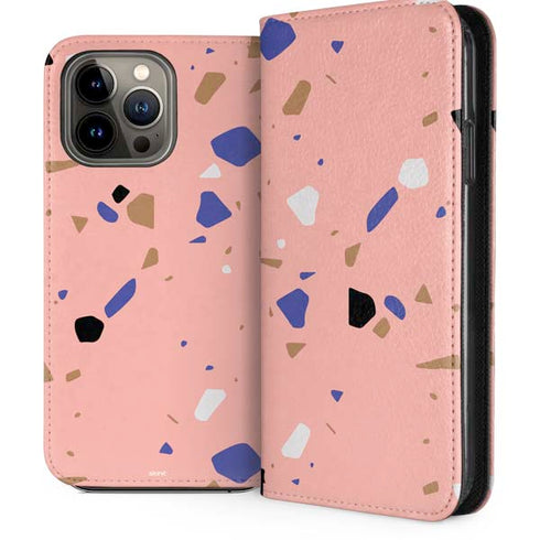 Pink Terrazzo iPhone 13 Pro Max Folio Case