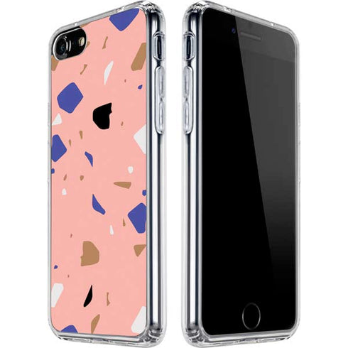 Pink Terrazzo iPhone SE (2nd & 3rd Gen) Clear Case
