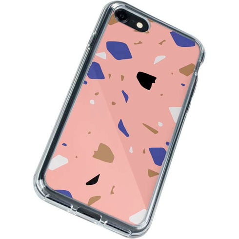 Pink Terrazzo iPhone SE (2nd & 3rd Gen) Clear Case