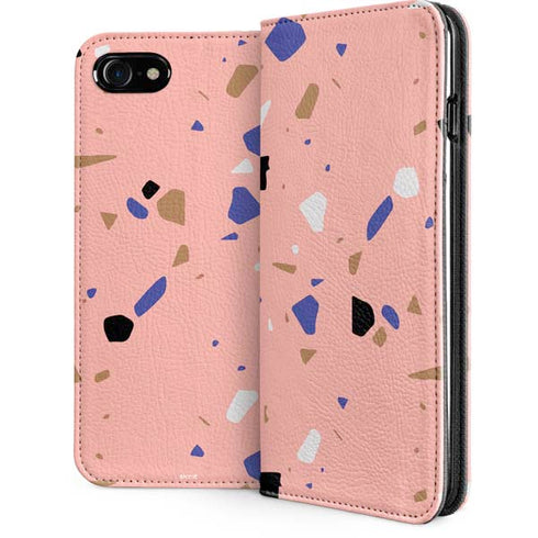 Pink Terrazzo iPhone SE (2nd & 3rd Gen) Folio Case