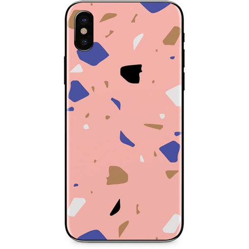 Pink Terrazzo iPhone X Skin