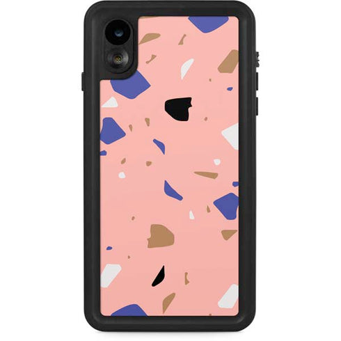 Pink Terrazzo iPhone XR Waterproof Case