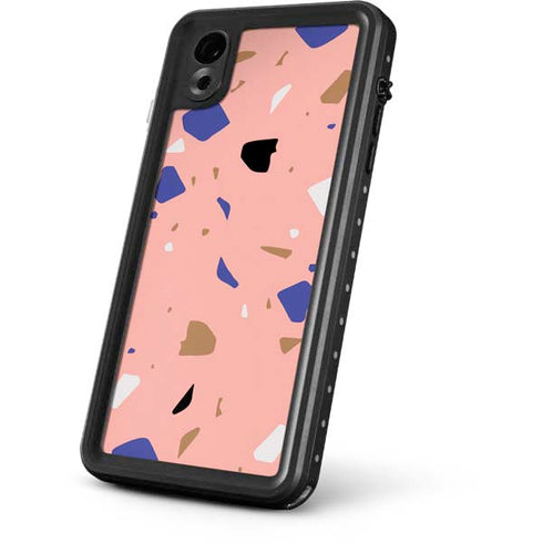 Pink Terrazzo iPhone XR Waterproof Case
