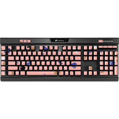 Pink Terrazzo K95 RGB PLATINUM Mechanical Gaming Keyboard Skin