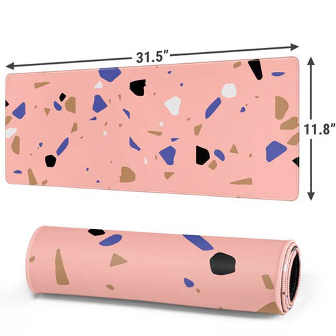 Pink Terrazzo Gaming Mouse Pad
