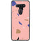 Pink Terrazzo LG K51/Q51 Clear Case