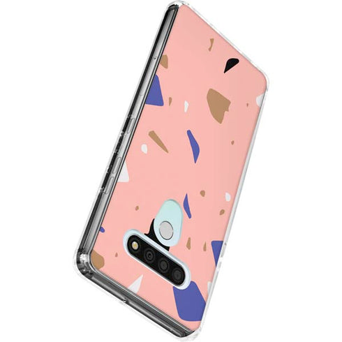Pink Terrazzo LG Stylo 6 Clear Case