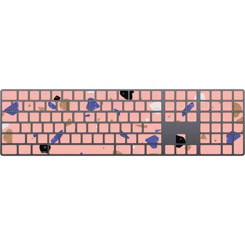 Pink Terrazzo Magic Keyboard with Numeric Keypad Skin