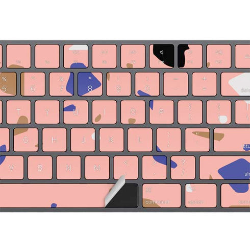 Pink Terrazzo Magic Keyboard with Numeric Keypad Skin
