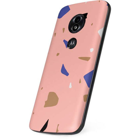 Pink Terrazzo Moto E5 Play Skin
