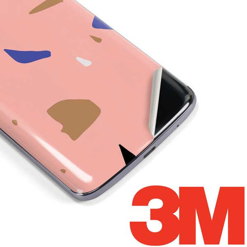 Pink Terrazzo Moto E5 Plus Skin