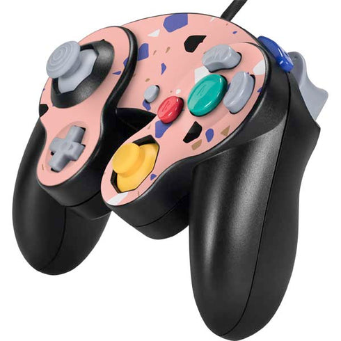 Pink Terrazzo Nintendo GameCube Controller Skin