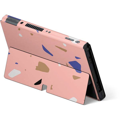 Pink Terrazzo Nintendo Switch OLED (2021) Skin