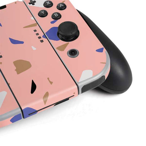 Pink Terrazzo Nintendo Switch OLED (2021) Skin