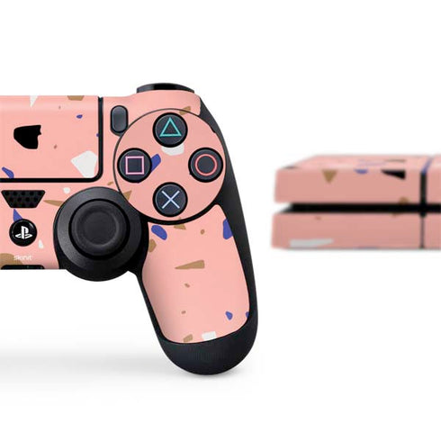 Pink Terrazzo PS4 Console and Controller Bundle Skin