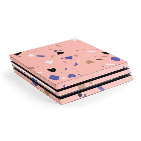 Pink Terrazzo PS4 Pro Console Skin