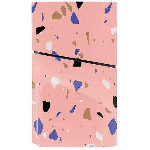 Pink Terrazzo PS5 Slim Disk Console Skin