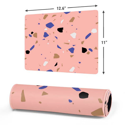 Pink Terrazzo Gaming Mouse Pad