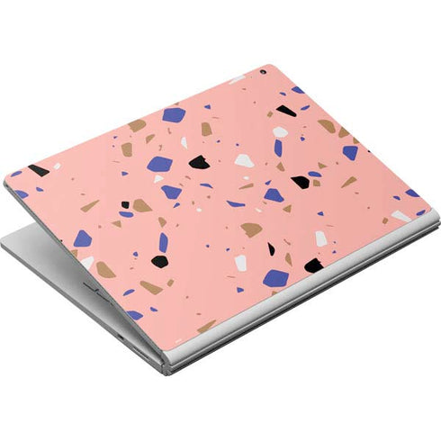 Pink Terrazzo Surface Book Skin