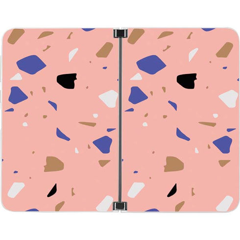 Pink Terrazzo Surface Duo Skin