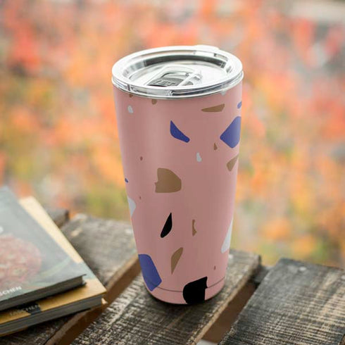 Pink Terrazzo Yeti 20oz Tumbler Skin