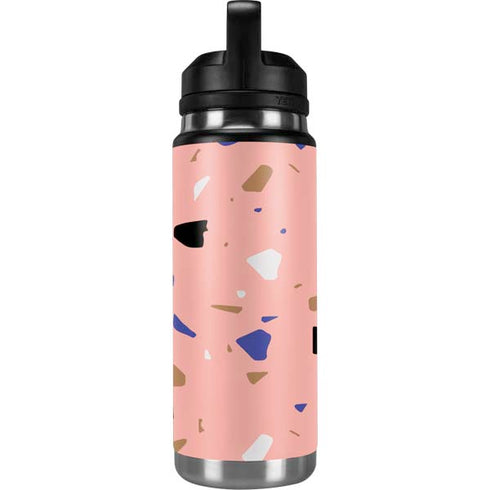Pink Terrazzo YETI Rambler 26oz Bottle Skin