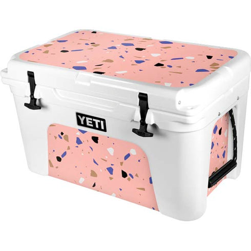 Pink Terrazzo YETI Tundra 45 Hard Cooler Skin