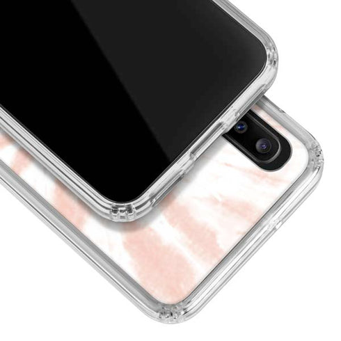 Pink Tie Dye Galaxy A20 Clear Case