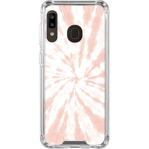Pink Tie Dye Galaxy A30 Clear Case