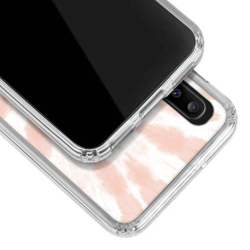 Pink Tie Dye Galaxy A30 Clear Case