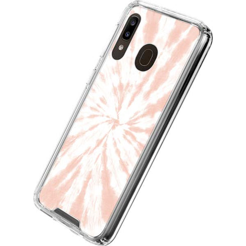 Pink Tie Dye Galaxy A30 Clear Case