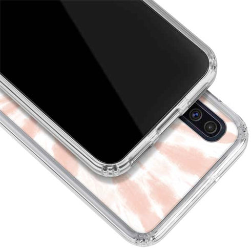 Pink Tie Dye Galaxy A50 Clear Case