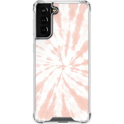 Pink Tie Dye Galaxy S21 FE Clear Case