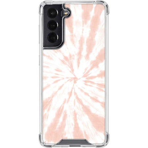 Pink Tie Dye Galaxy S22 Clear Case