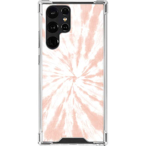 Pink Tie Dye Galaxy S22 Ultra Clear Case