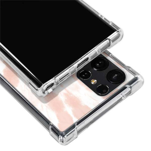 Pink Tie Dye Galaxy S22 Ultra Clear Case