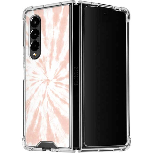 Pink Tie Dye Galaxy Z Fold4 5G Clear Case