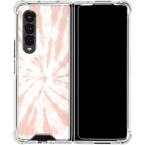 Pink Tie Dye Galaxy Z Fold4 5G Clear Case