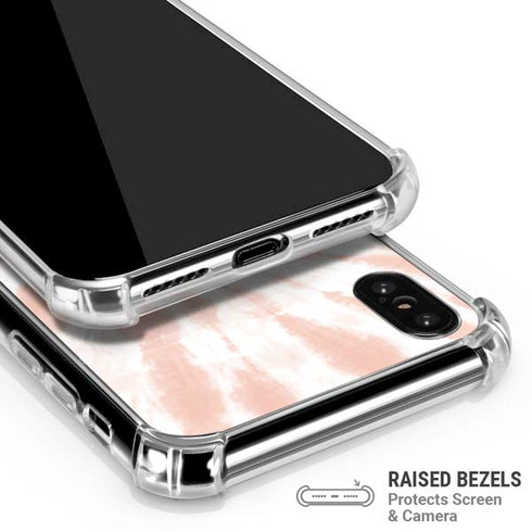 Pink Tie Dye iPhone XS Max Clear Case