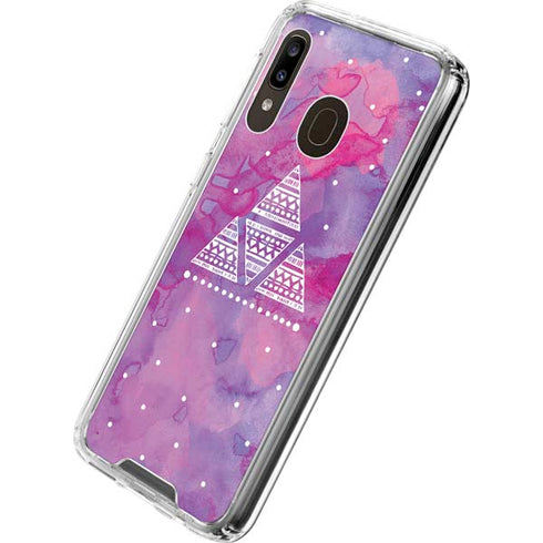 Pink Tribal Euphoria Galaxy A30 Clear Case