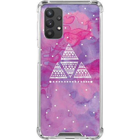 Pink Tribal Euphoria Galaxy A32 5G Clear Case