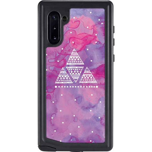 Pink Tribal Euphoria Galaxy Note 10 Waterproof Case