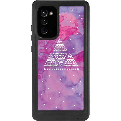 Pink Tribal Euphoria Galaxy Note20 5G Waterproof Case