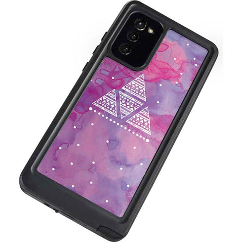 Pink Tribal Euphoria Galaxy Note20 5G Waterproof Case