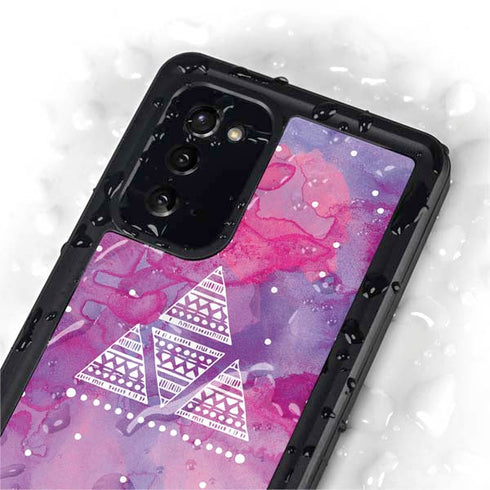 Pink Tribal Euphoria Galaxy Note20 5G Waterproof Case