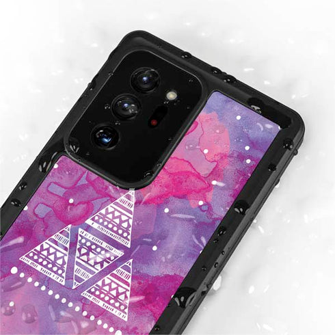 Pink Tribal Euphoria Galaxy Note20 Ultra 5G Waterproof Case