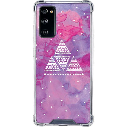 Pink Tribal Euphoria Galaxy S20 FE Clear Case