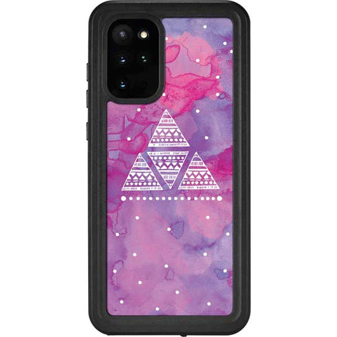 Pink Tribal Euphoria Galaxy S20 Plus Waterproof Case